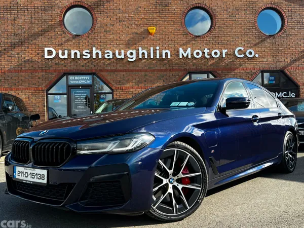 BMW 5-Series Saloon, Petrol Plug-in Hybrid, 2021, Blue