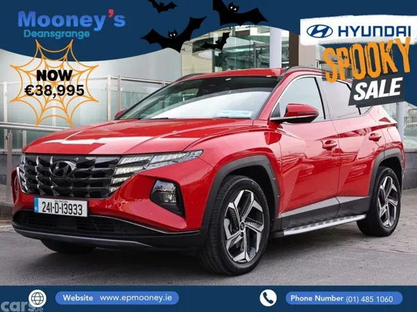 Hyundai Tucson SUV, Petrol Hybrid, 2024, Red