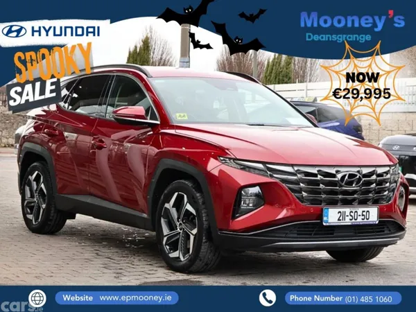 Hyundai Tucson SUV, Petrol Hybrid, 2021, Red