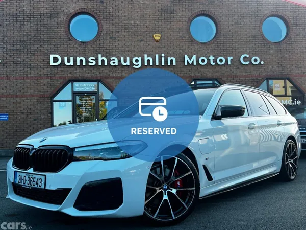 BMW 5-Series Estate, Petrol Plug-in Hybrid, 2021, White