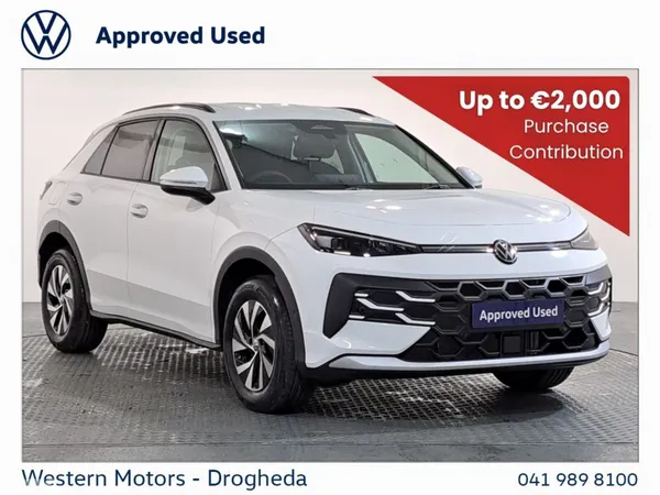 Volkswagen T-Roc SUV, Petrol, 2026, White