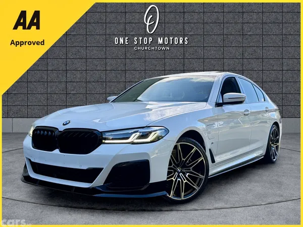 BMW 5-Series Saloon, Petrol Plug-in Hybrid, 2021, White