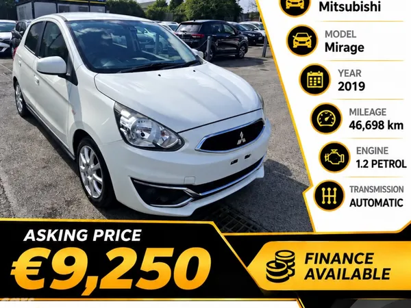 Mitsubishi Mirage Hatchback, Petrol, 2019, White