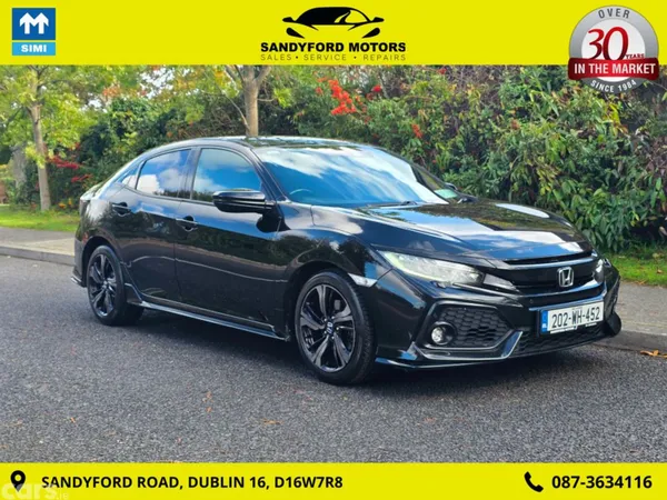 Honda Civic Hatchback, Petrol, 2020, Black