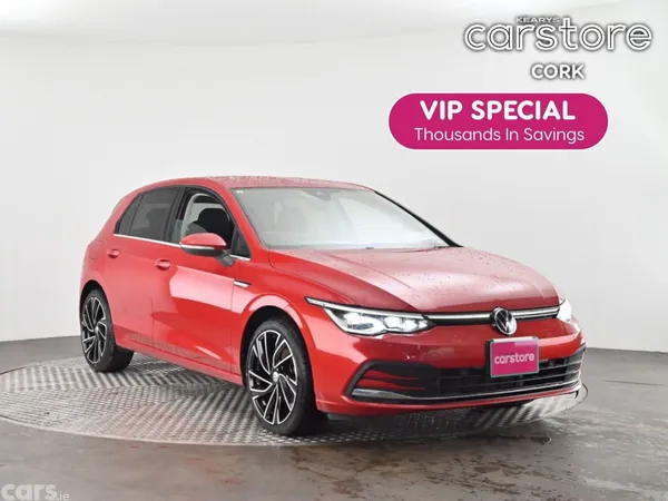 Volkswagen Golf Hatchback, Petrol Hybrid, 2021, Red