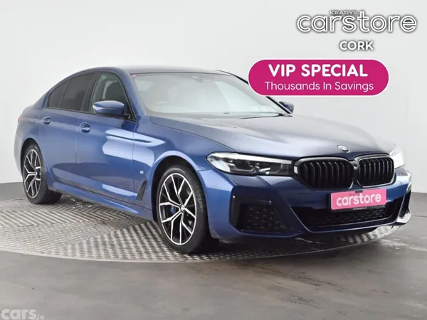 BMW 5-Series Saloon, Petrol Plug-in Hybrid, 2021, Blue