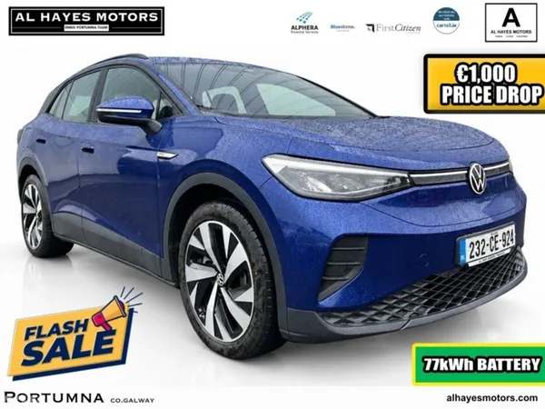 Volkswagen ID.4 SUV, Electric, 2023, Blue