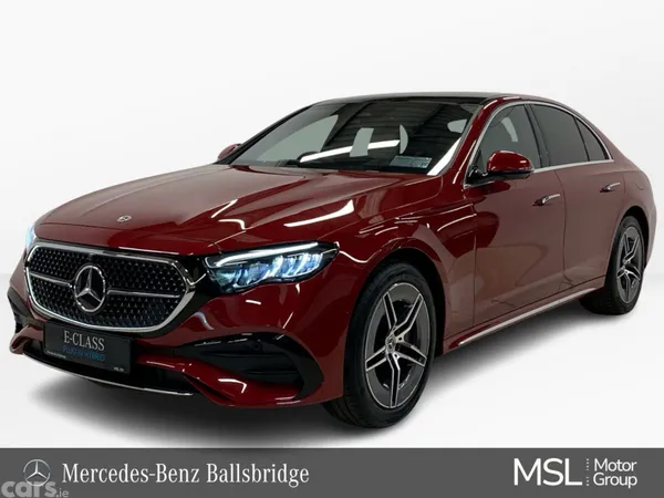 Mercedes-Benz E-Class Saloon, Petrol Plug-in Hybrid, 2026, Red
