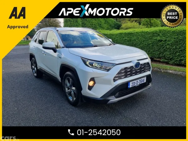 Toyota RAV4 SUV, Petrol Hybrid, 2020, White