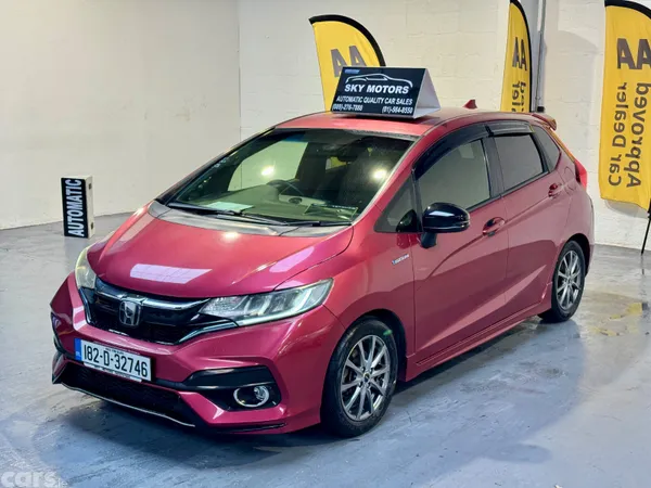 Honda Fit Hatchback, Petrol Hybrid, 2018, Red