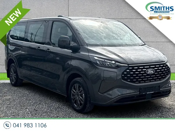 Ford Tourneo Custom MPV, Petrol Plug-in Hybrid, 2026, Grey