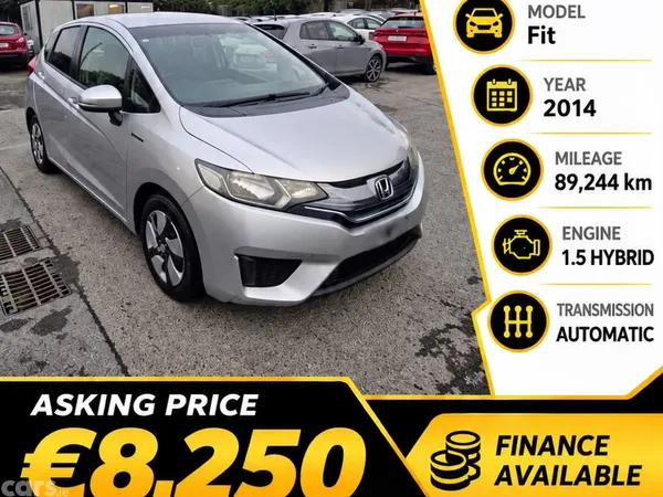 Honda Fit Hatchback, Petrol Hybrid, 2014, Silver