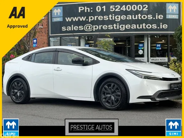 Toyota Prius Saloon, Petrol Hybrid, 2023, White