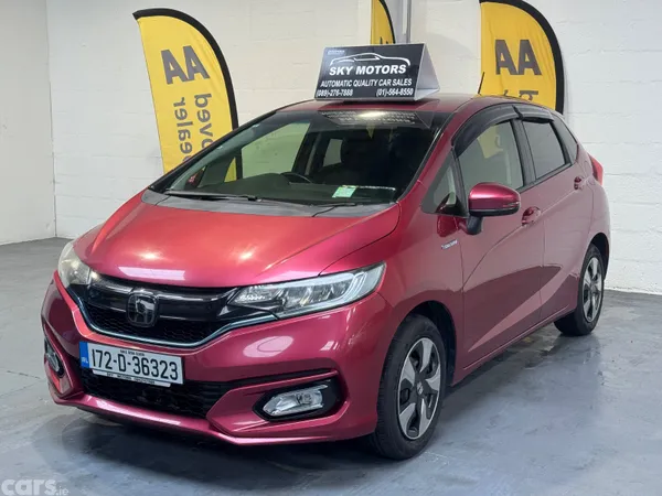Honda Fit Hatchback, Petrol Hybrid, 2017, Red