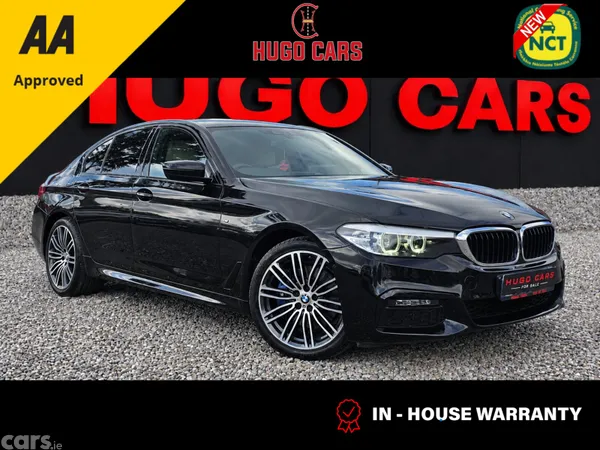 BMW 5-Series Saloon, Petrol Plug-in Hybrid, 2018, Black