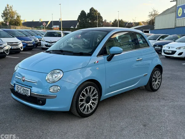 Fiat 500 Hatchback, Petrol, 2015, Blue