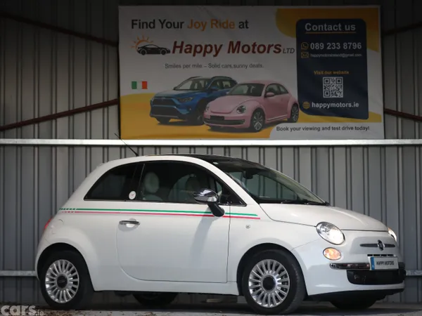 Fiat 500 Hatchback, Petrol, 2012, White