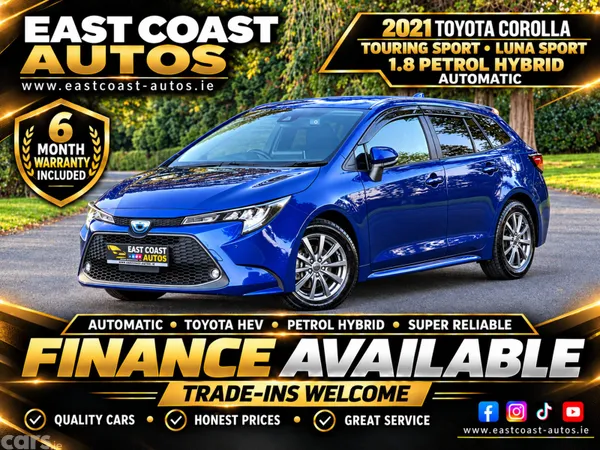 Toyota Corolla Estate, Petrol Hybrid, 2021, Blue