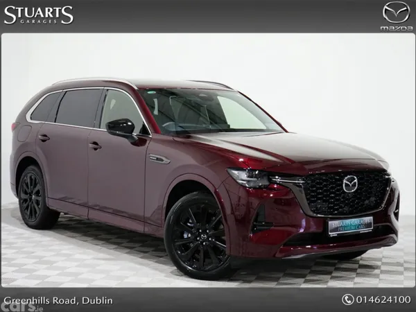 Mazda CX-80 SUV, Petrol Plug-in Hybrid, 2026, Red