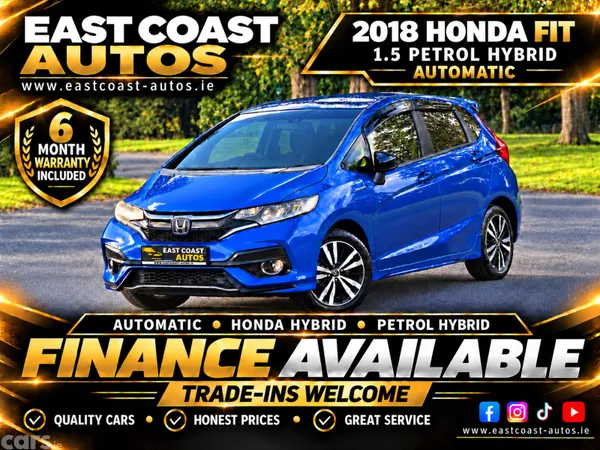 Honda Fit Hatchback, Petrol Hybrid, 2018, Blue
