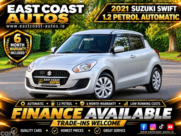 Suzuki Swift Hatchback, Petrol, 2021, Silver