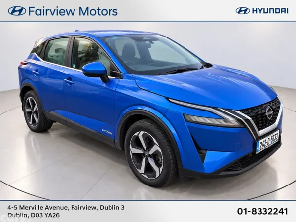 Nissan Qashqai SUV, Petrol Hybrid, 2024, Blue