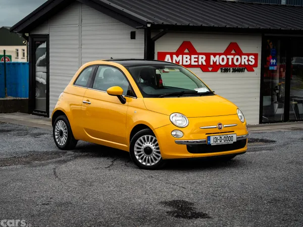 Fiat 500 Hatchback, Petrol, 2013, Yellow