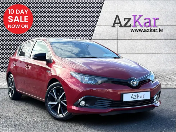 Toyota Auris Hatchback, Petrol Hybrid, 2018, Red