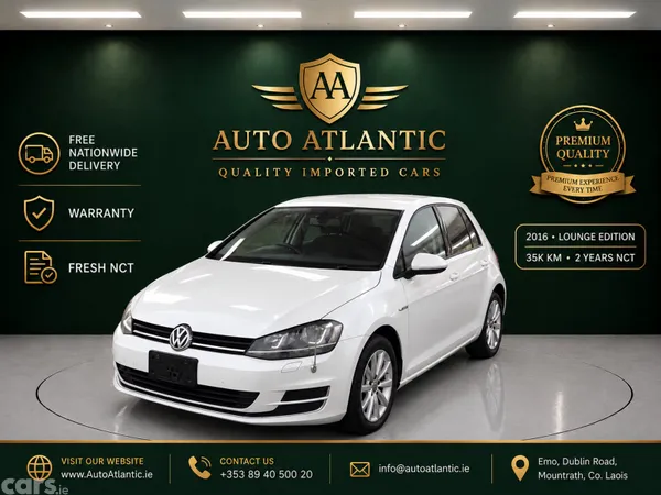 Volkswagen Golf Hatchback, Petrol, 2016, White