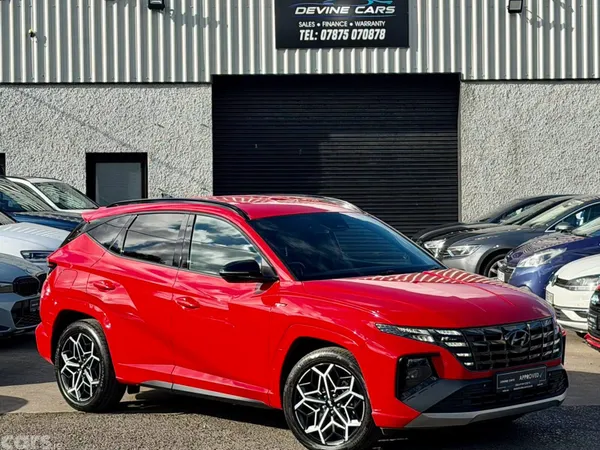 Hyundai Tucson SUV, Petrol Hybrid, 2022, Red
