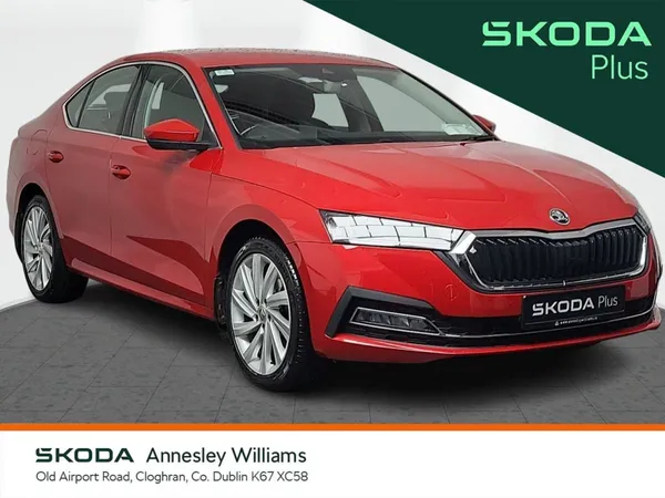 Skoda Octavia Saloon, Petrol Hybrid, 2024, Red