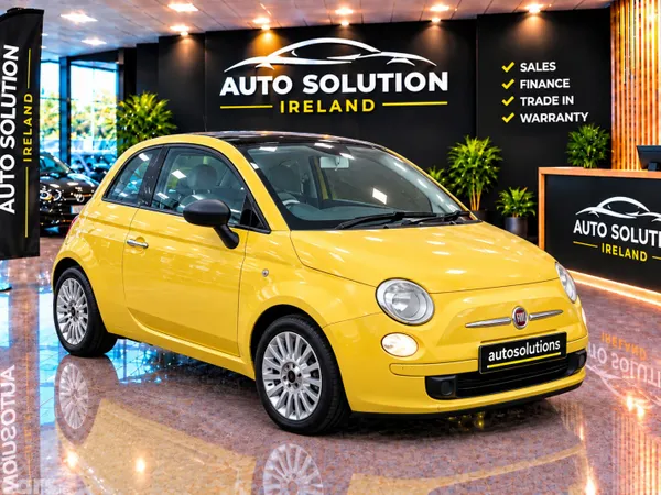 Fiat 500 Hatchback, Petrol, 2012, Yellow