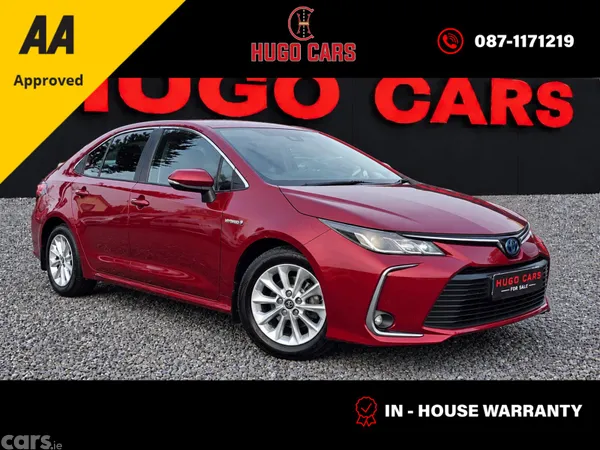 Toyota Corolla Saloon, Petrol Hybrid, 2020, Red