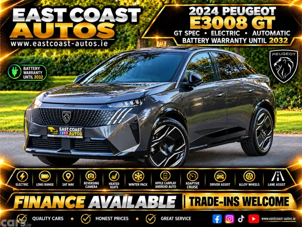 Peugeot 3008 SUV, Electric, 2024, Grey