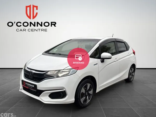 Honda Fit Hatchback, Petrol Hybrid, 2019, White