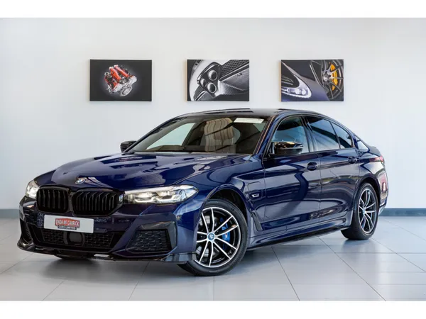BMW 5-Series Saloon, Petrol Plug-in Hybrid, 2023, Blue