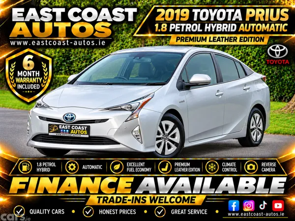 Toyota Prius Hatchback, Petrol Hybrid, 2019, White