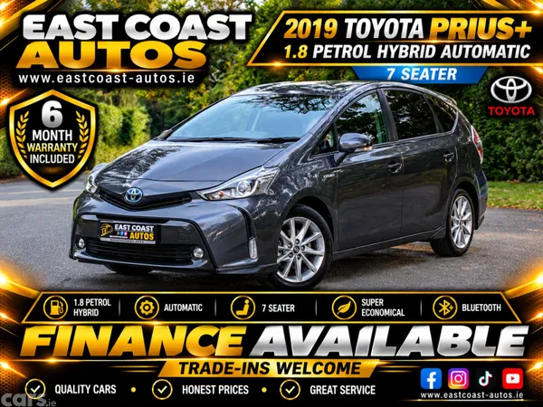 Toyota Prius MPV, Petrol Hybrid, 2019, White