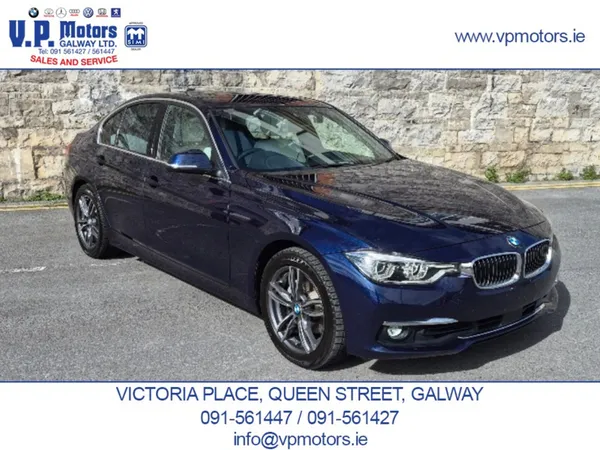 BMW 3-Series Saloon, Petrol Plug-in Hybrid, 2016, Black