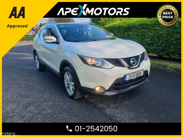 Nissan Qashqai SUV, Petrol, 2017, White