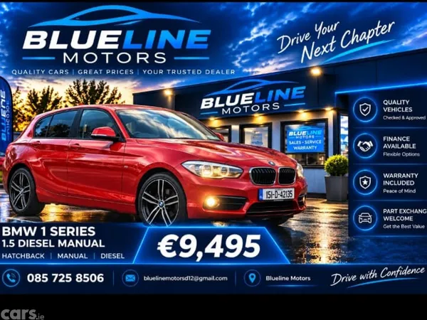 BMW 1-Series Hatchback, Diesel, 2017, Red