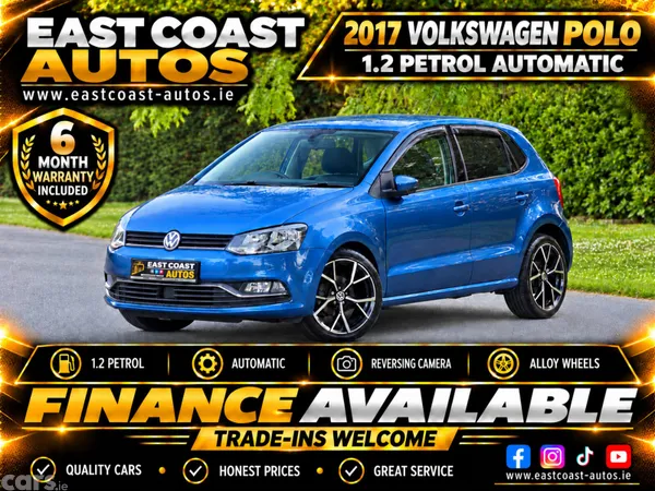 Volkswagen Polo Hatchback, Petrol, 2017, Blue