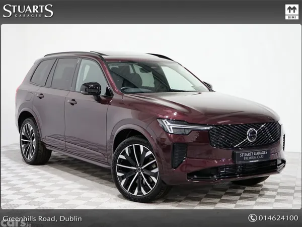 Volvo XC90 Estate, Petrol Plug-in Hybrid, 2026, Red