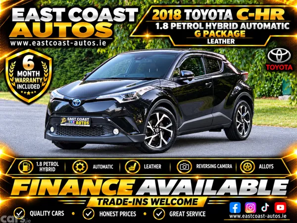 Toyota C-HR SUV, Petrol Hybrid, 2018, Black