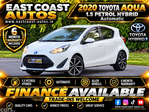 Toyota Aqua Hatchback, Petrol, 2020, White