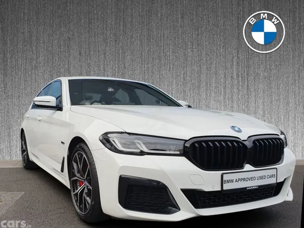 BMW 5-Series Saloon, Petrol Plug-in Hybrid, 2022, White