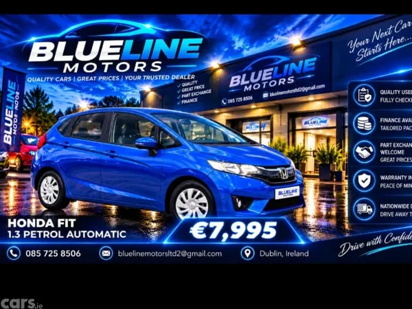 Honda Fit Hatchback, Petrol, 2017, Blue