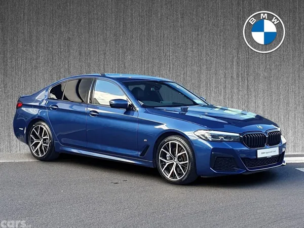 BMW 5-Series Saloon, Petrol Plug-in Hybrid, 2021, Blue