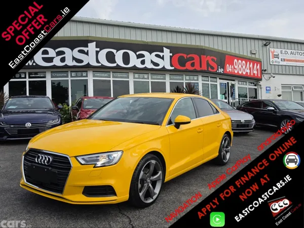 Audi A3 Saloon, Petrol, 2017, Yellow