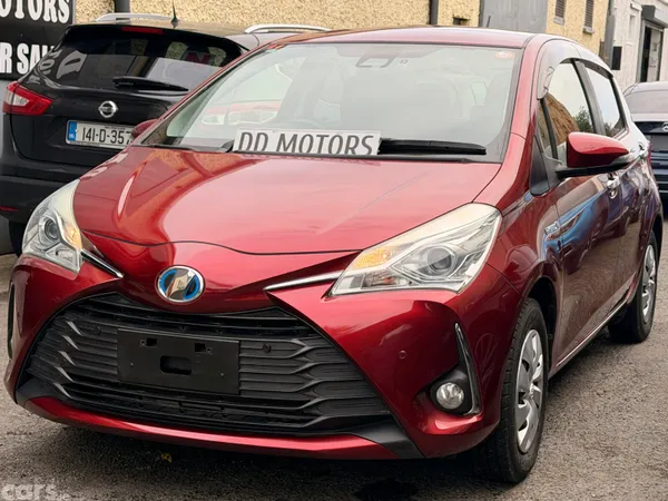Toyota Vitz Hatchback, Petrol Hybrid, 2018, Red